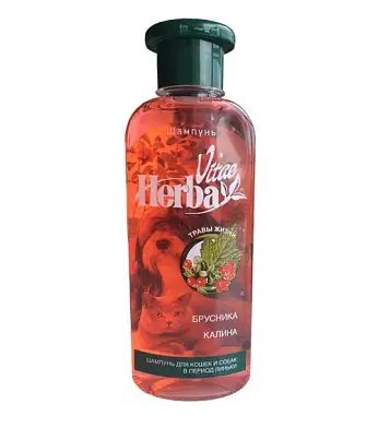 Herba Vitae шампунь для собак и кошек в период линьки